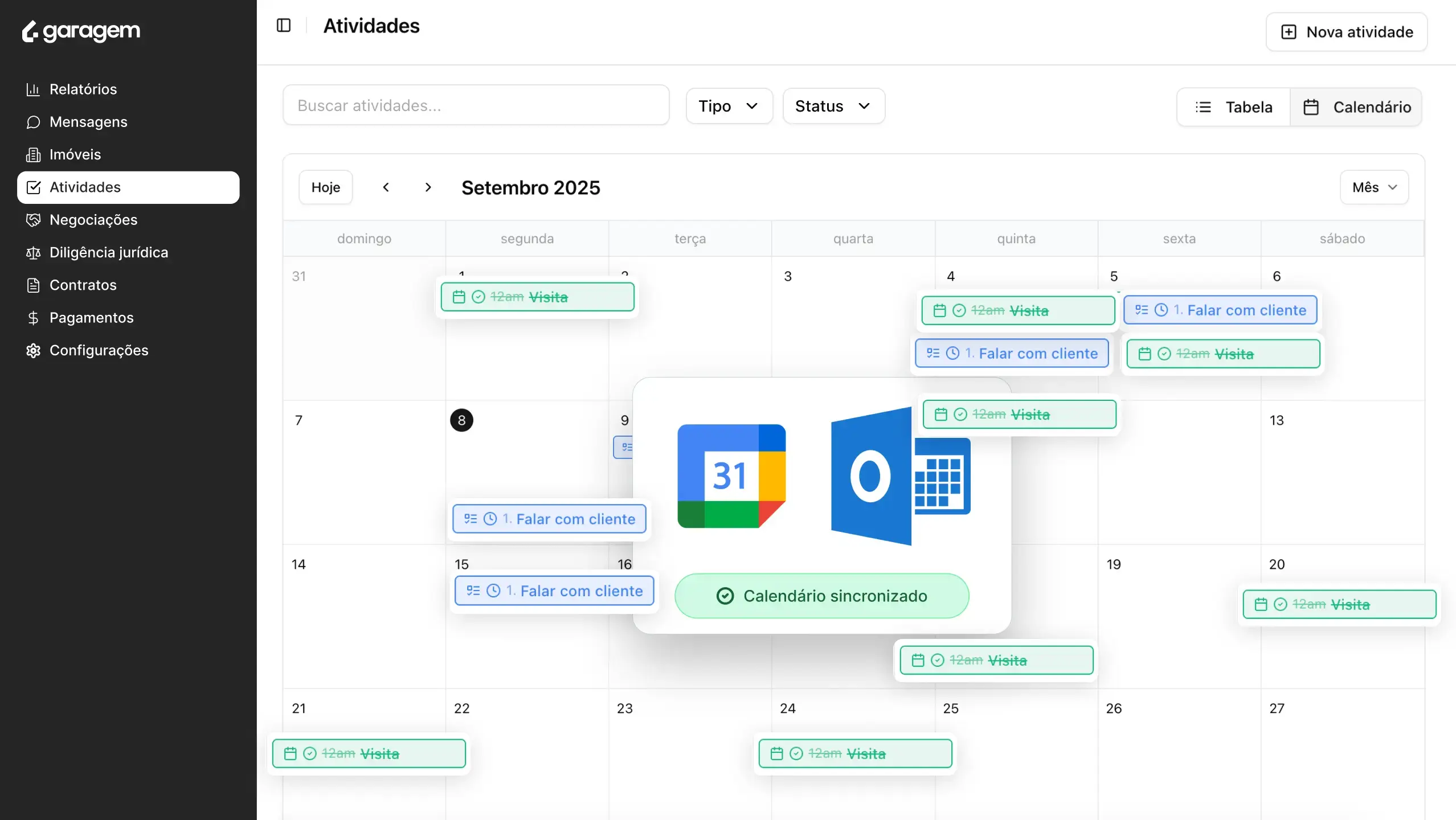 Demonstração do Kanban de Gestão de Clientes